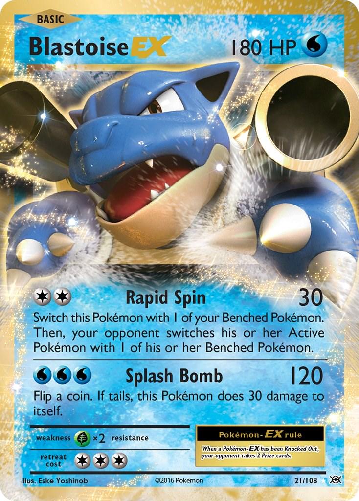 Blastoise EX #21 Pokemon Evolutions