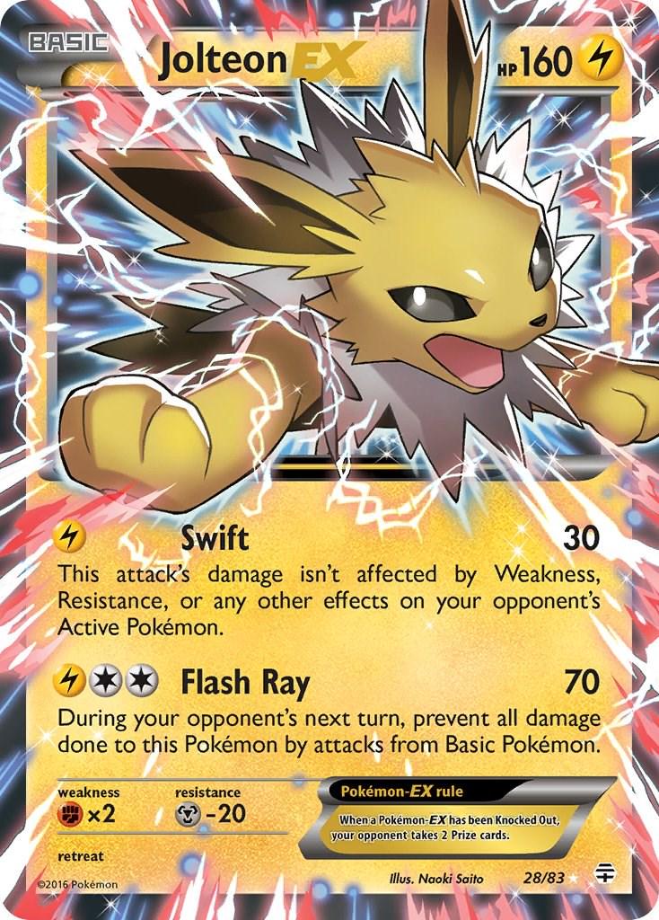 Jolteon EX #28 Pokemon Generations (LIGHTLY PLAYED)