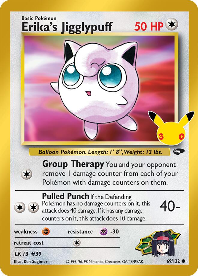 Erika's Jigglypuff #69 Pokemon 30th Celebration