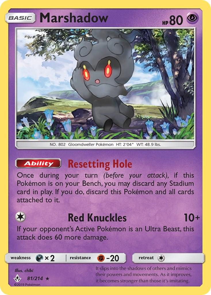 Marshadow #81 Pokemon Unbroken Bonds