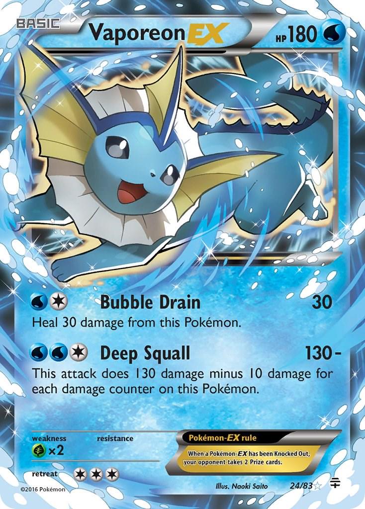 Vaporeon EX #24 Pokemon Generations (LIGHTLY PLAYED)