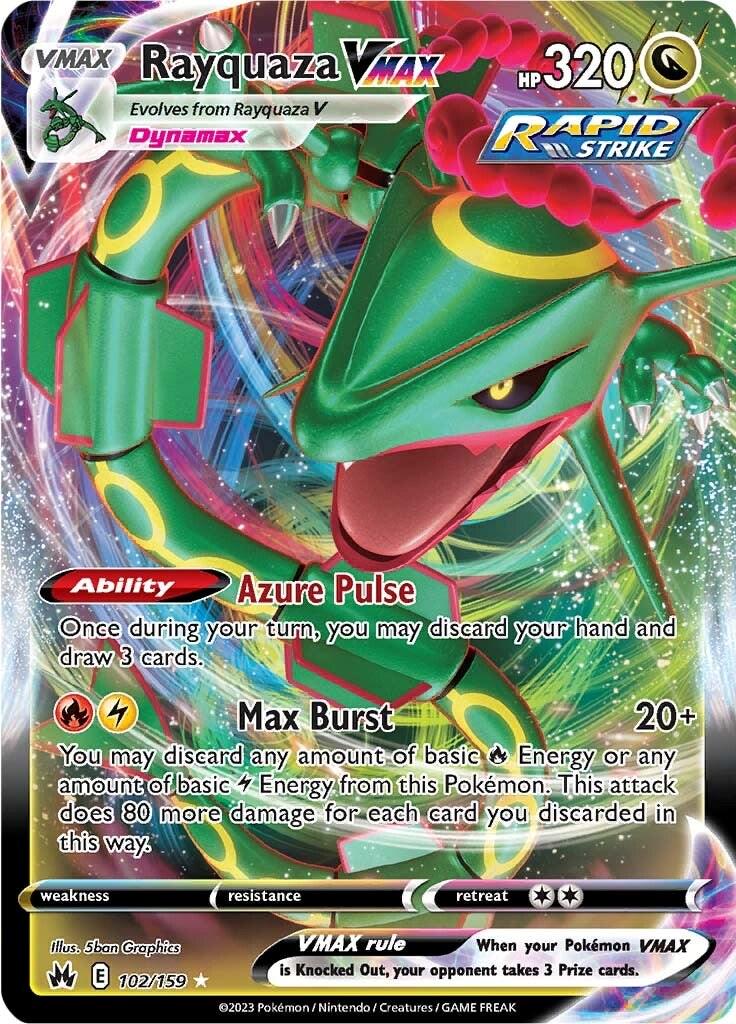 Rayquaza VMAX #102 Pokemon Crown Zenith