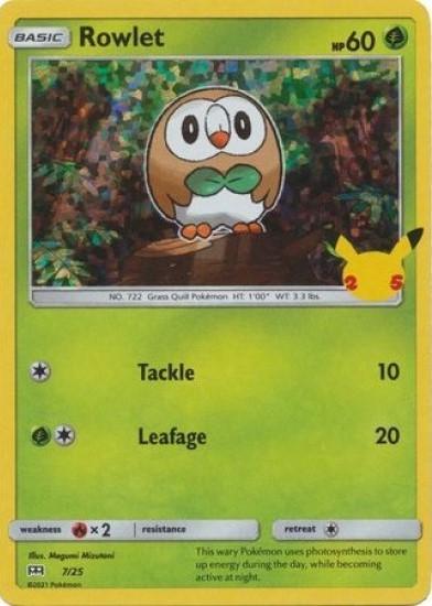 Rowlet #7 Pokemon McDonalds 2021