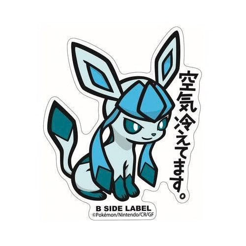 B-SIDE Label Glaceon Pokemon Sticker #471 - Pokemon Center Japan