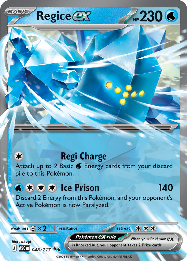 Regice 048/217 Ascended Heroes