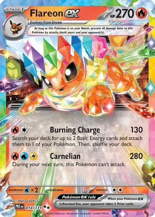 Flareon ex - 014/131 14 - SV Prismatic Evolutions Holofoil