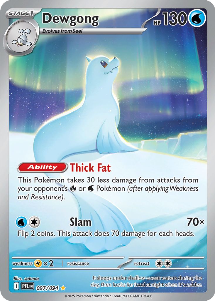 Dewgong #97 Pokemon Phantasmal Flames
