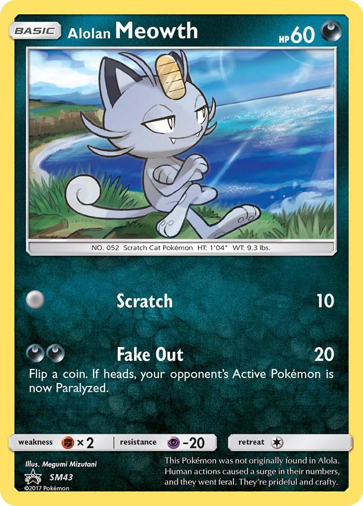 Alolan Meowth #SM43 Pokemon Promo