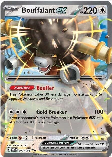 Bouffalant ex #77 Pokemon White Flare