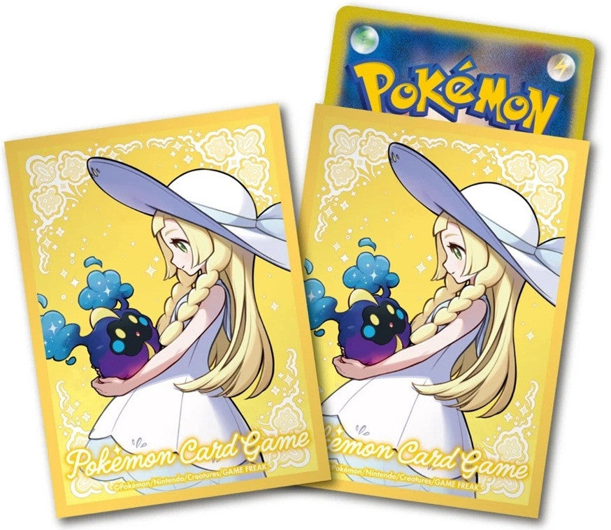 POKEMON CENTER Japan Mega Brave Lillie & Cosmog Sleeves