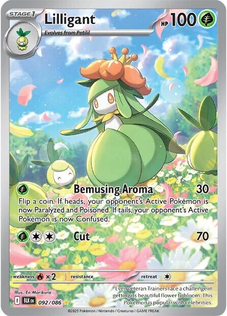Lilligant #92 Pokemon Black Bolt
