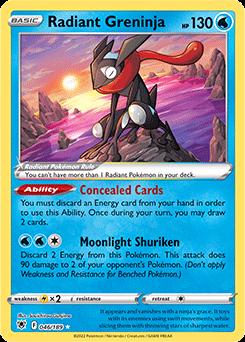 Radiant Greninja #46 Pokemon Astral Radiance