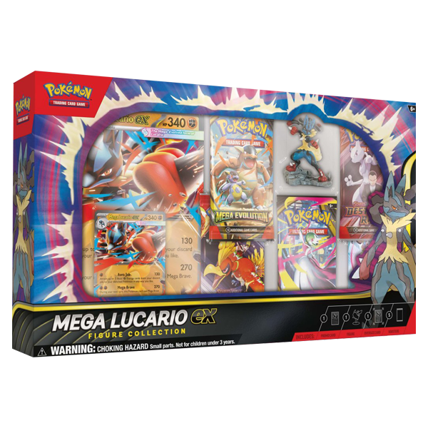 MEGA LUCARIO EX FIGURE COLLECTION BOX