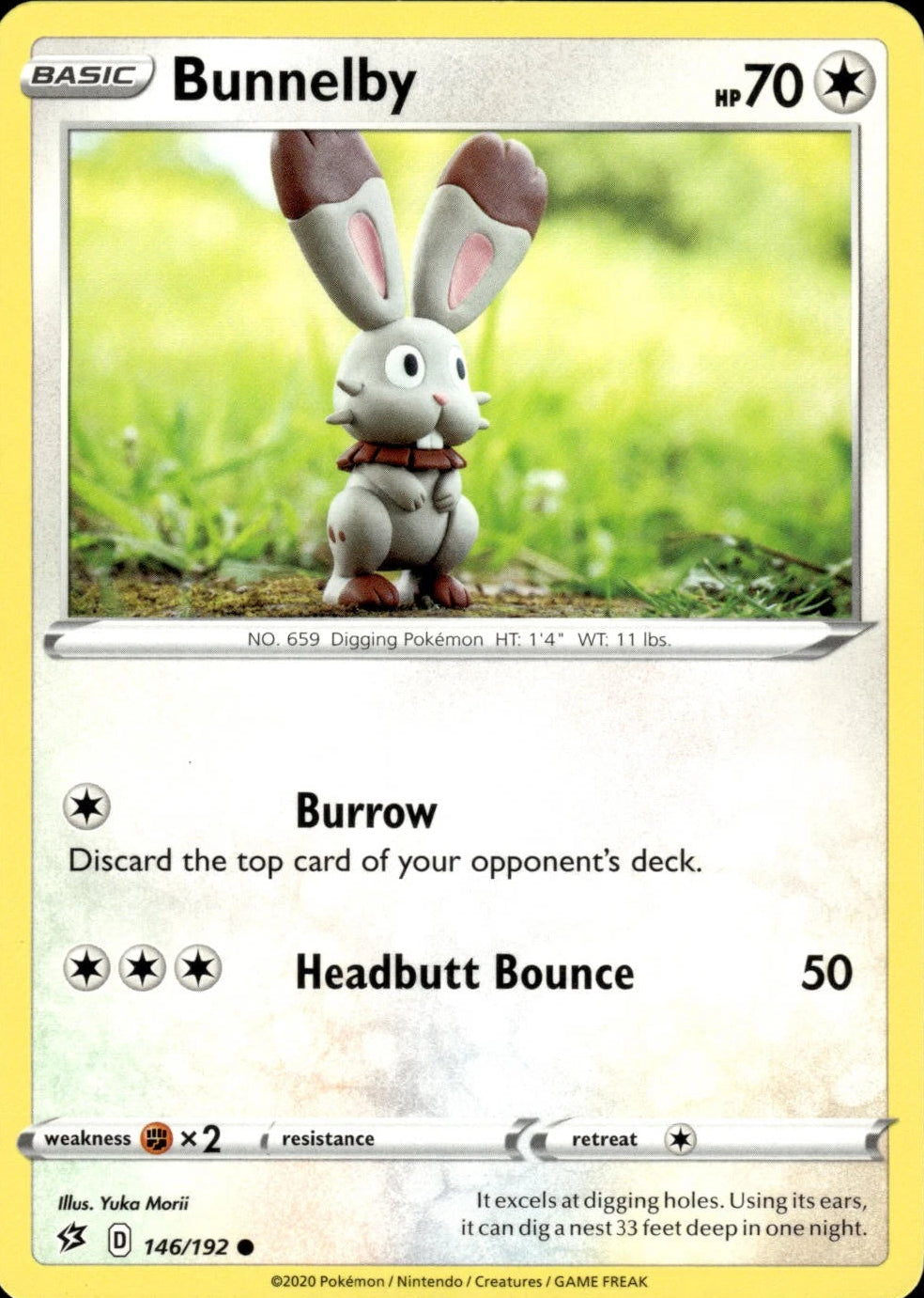 Bunnelby #146 Pokemon Rebel Clash Yuka Morii