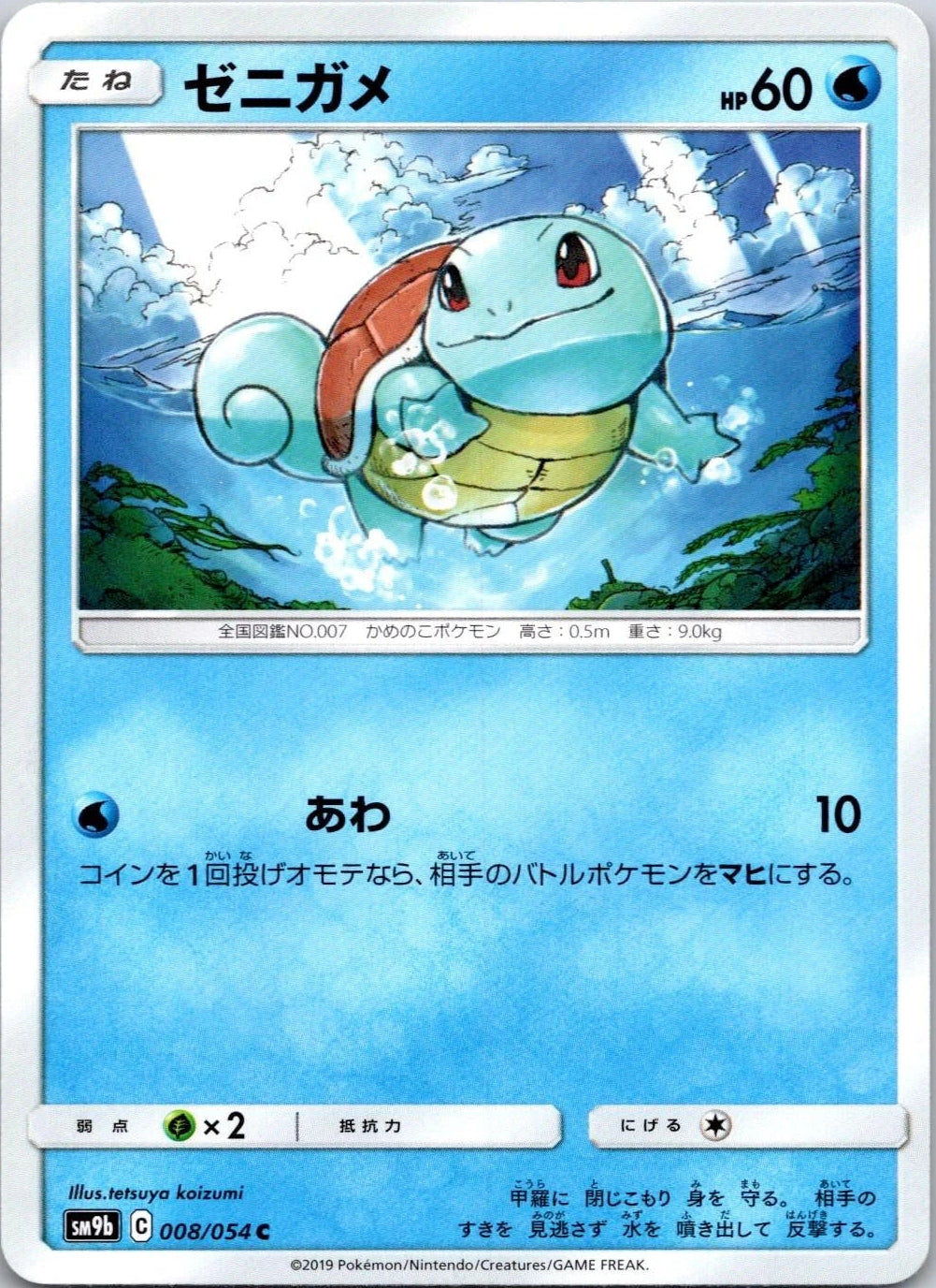 Squirtle #8 Pokemon Japanese Full Metal Wall