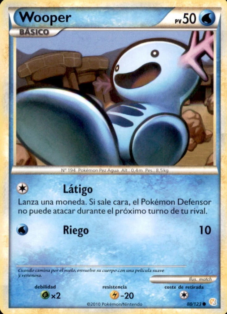 HeartGold & SoulSilver Wooper Spanish (Lightly Played)