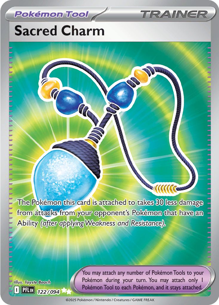 Sacred Charm #122 Pokemon Phantasmal Flames