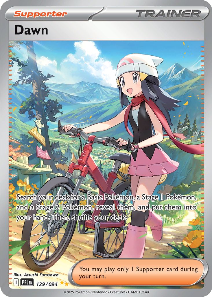 Dawn #129 Pokemon Phantasmal Flames