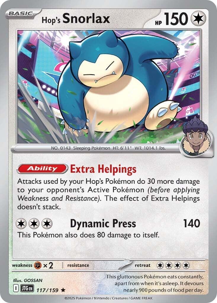Hop's Snorlax #117 Pokemon Journey Together