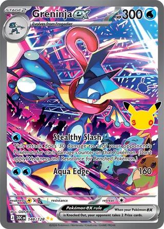 Greninja ex #148 Pokemon 30th Celebration