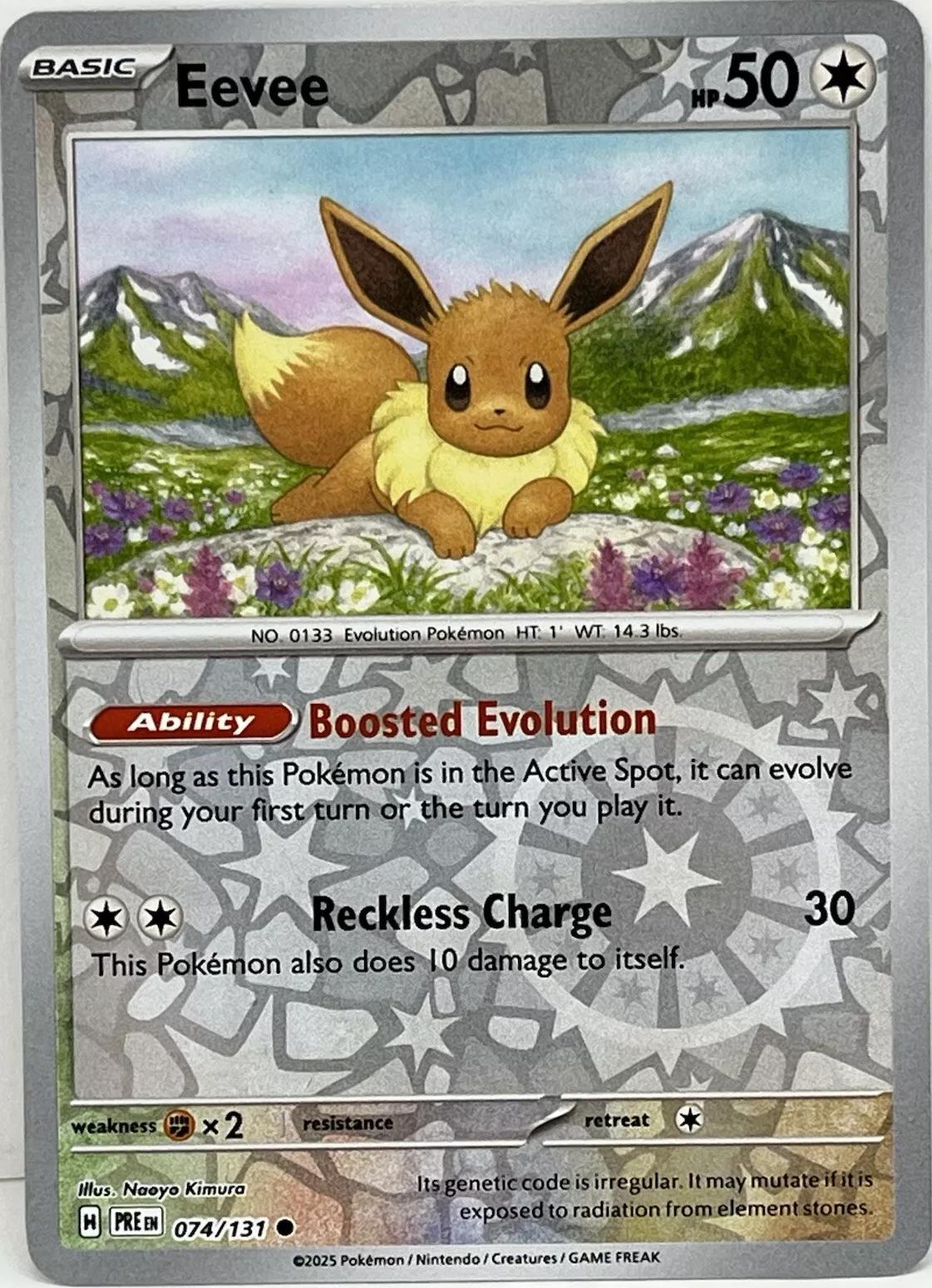 Eevee [Reverse] #74 Pokemon Prismatic Evolutions