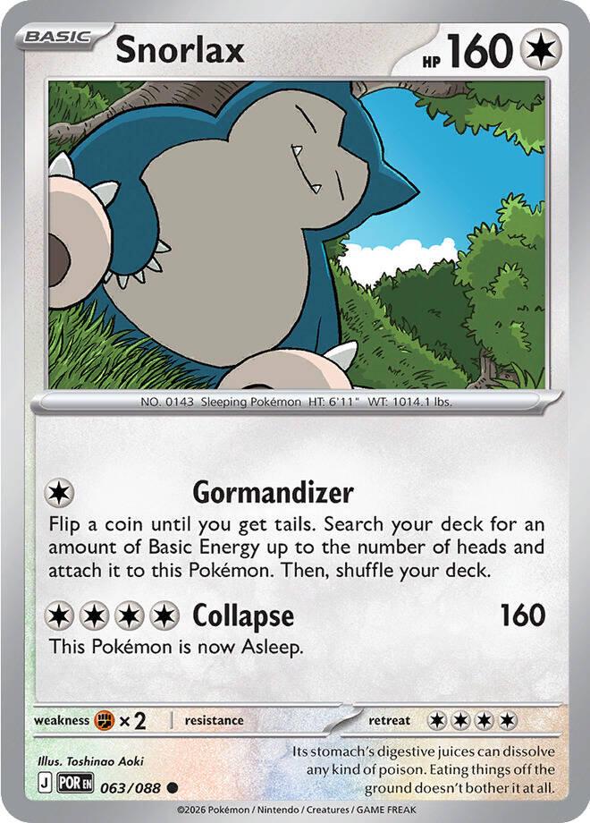 Snorlax #63 Pokemon Perfect Order