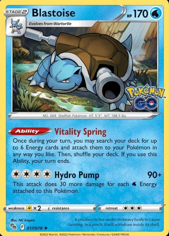 Blastoise [Holo] #17 Pokemon Go