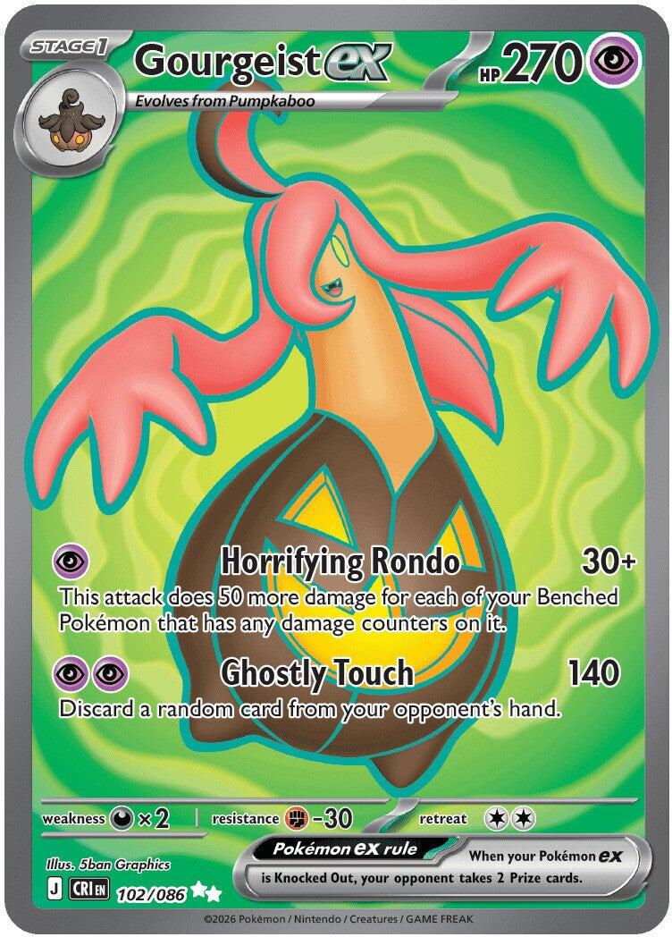 Gourgeist ex #102 Pokemon Chaos Rising