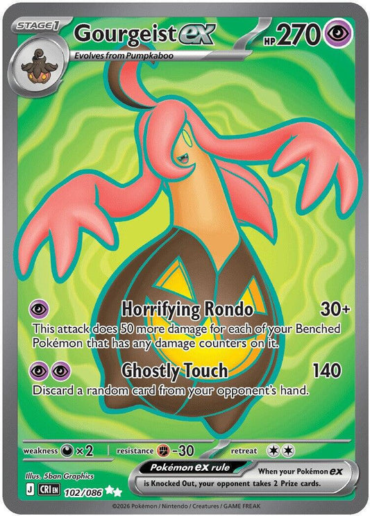 Gourgeist ex #102 Pokemon Chaos Rising