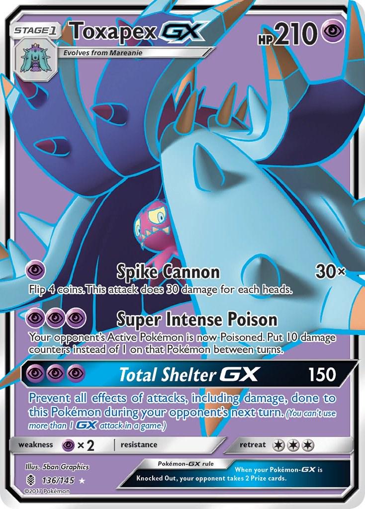 Toxapex GX #136 Pokemon Guardians Rising