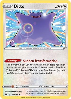 Ditto #107 Pokemon Crown Zenith