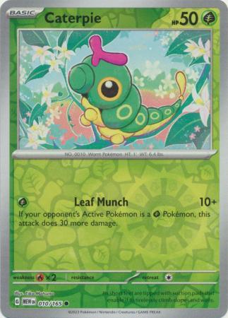 Caterpie [Reverse Holo] #10 Pokemon Scarlet & Violet 151