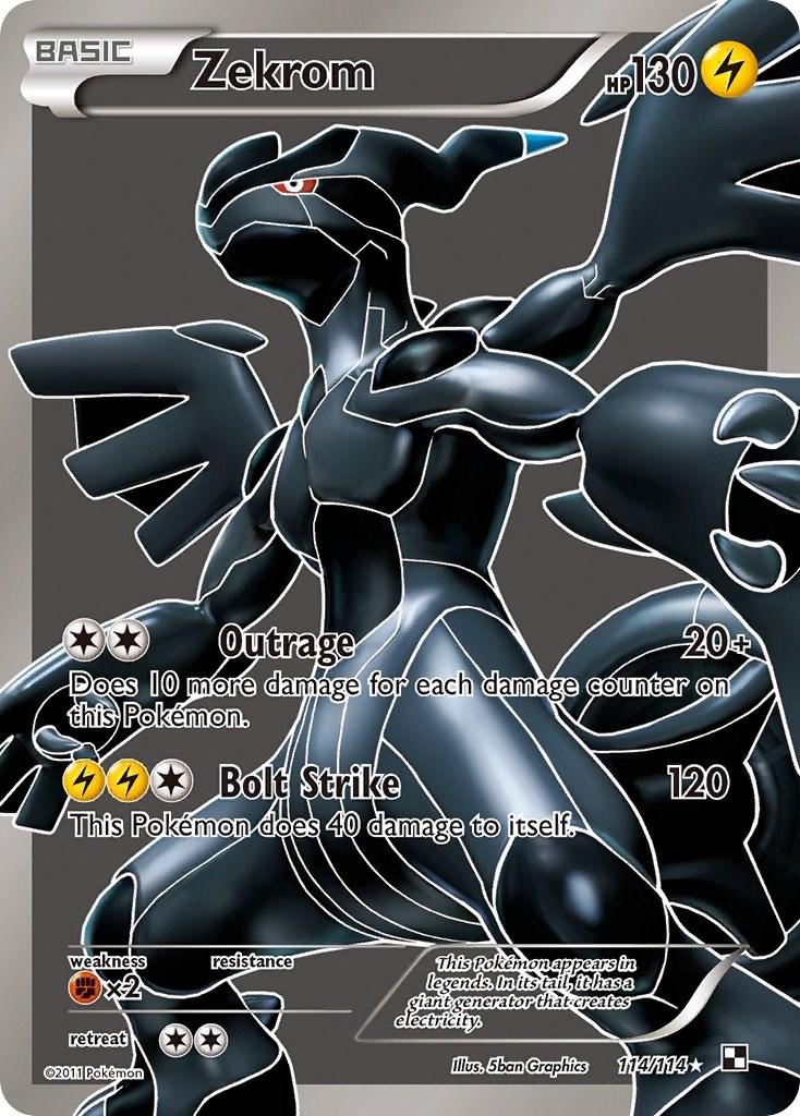 Zekrom #114 Pokemon Black & White MODERATELY PLAYED