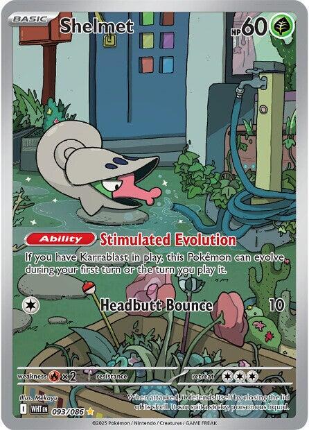 Shelmet #93 Pokemon White Flare