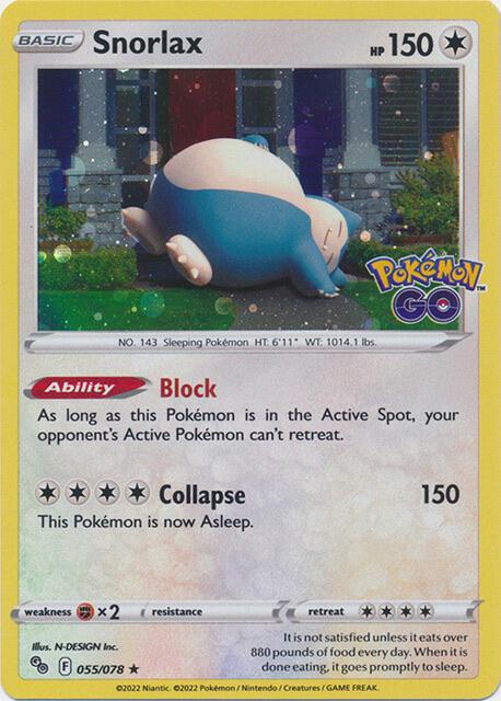 Snorlax [Cosmos Holo] #55 Pokemon Go