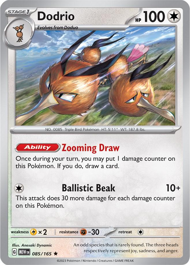 Dodrio #85 Pokemon Scarlet & Violet 151