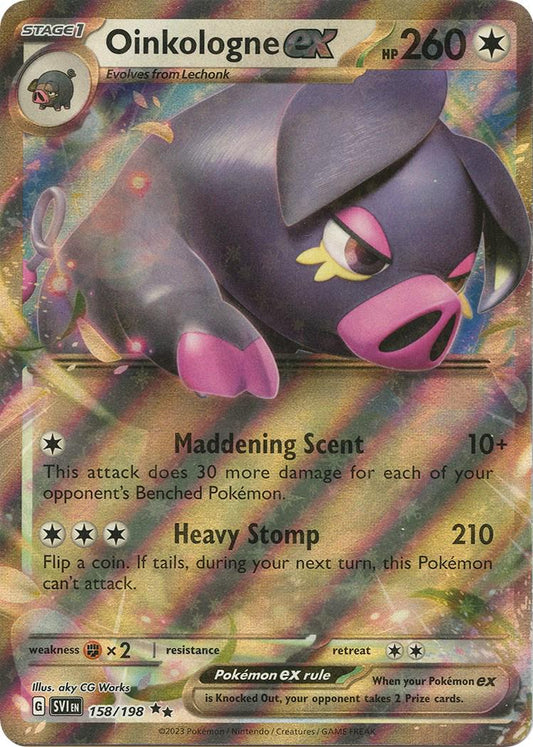 Oinkologne ex #158 Pokemon Scarlet & Violet