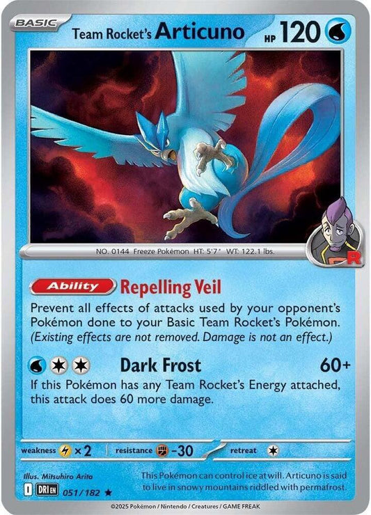Team Rocket's Articuno [Cosmos Holo] #51 Pokemon Destined Rivals