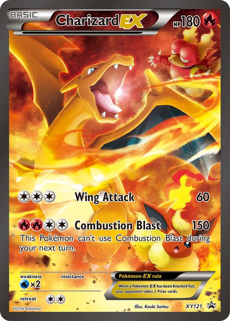 Charizard EX #XY121 Pokemon Promo (MODERATELY PLAYED)