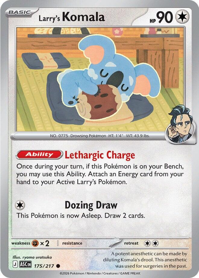 Larry's Komala #175 Pokemon Ascended Heroes Cosmo Holo