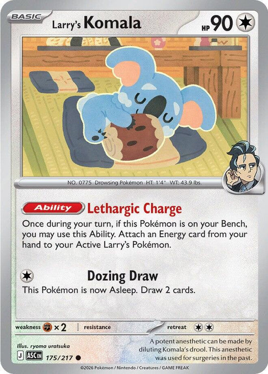 Larry's Komala #175 Pokemon Ascended Heroes Cosmo Holo
