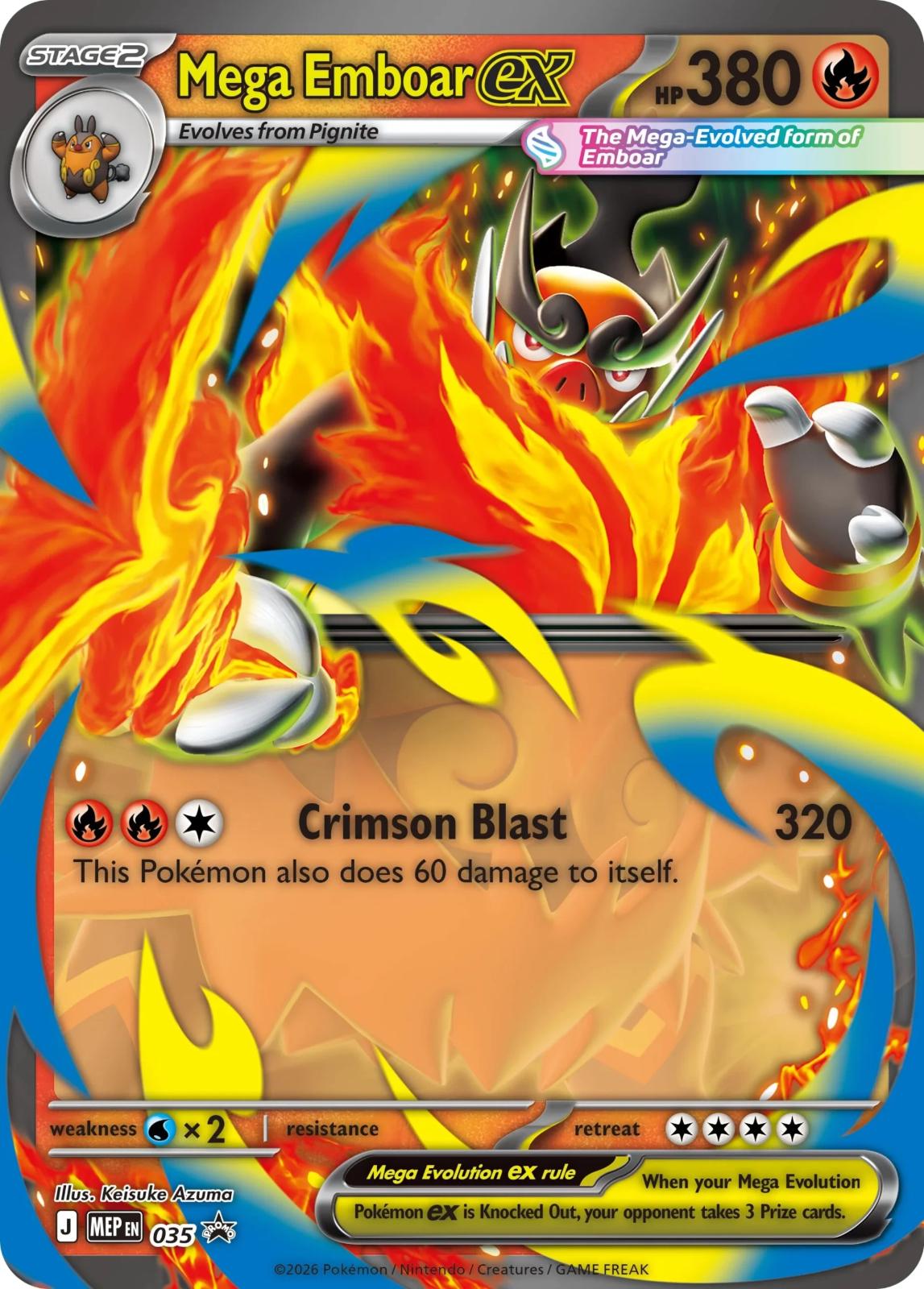 Mega Emboar Ex #35 Pokemon Promo