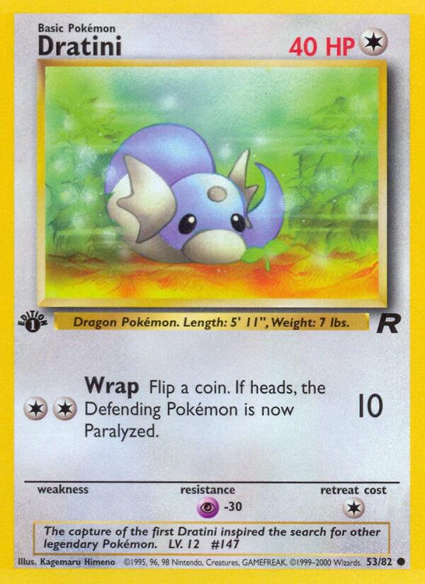 Dratini [1st Edition] #53 Pokemon Team Rocket (Lightly Played)