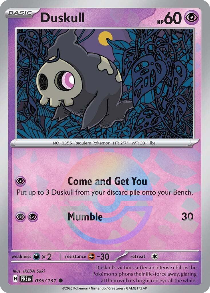 Duskull [Poke Ball] #35 Pokemon Prismatic Evolutions