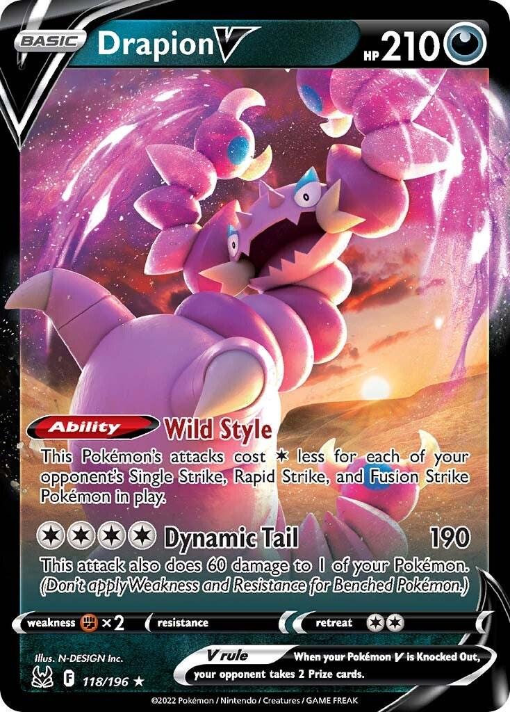 Drapion V #118 Pokemon Lost Origin