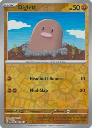 Diglett [Reverse Holo] #50 Pokemon Scarlet & Violet 151