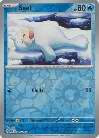 Seel [Reverse Holo] #86 Pokemon Scarlet & Violet 151