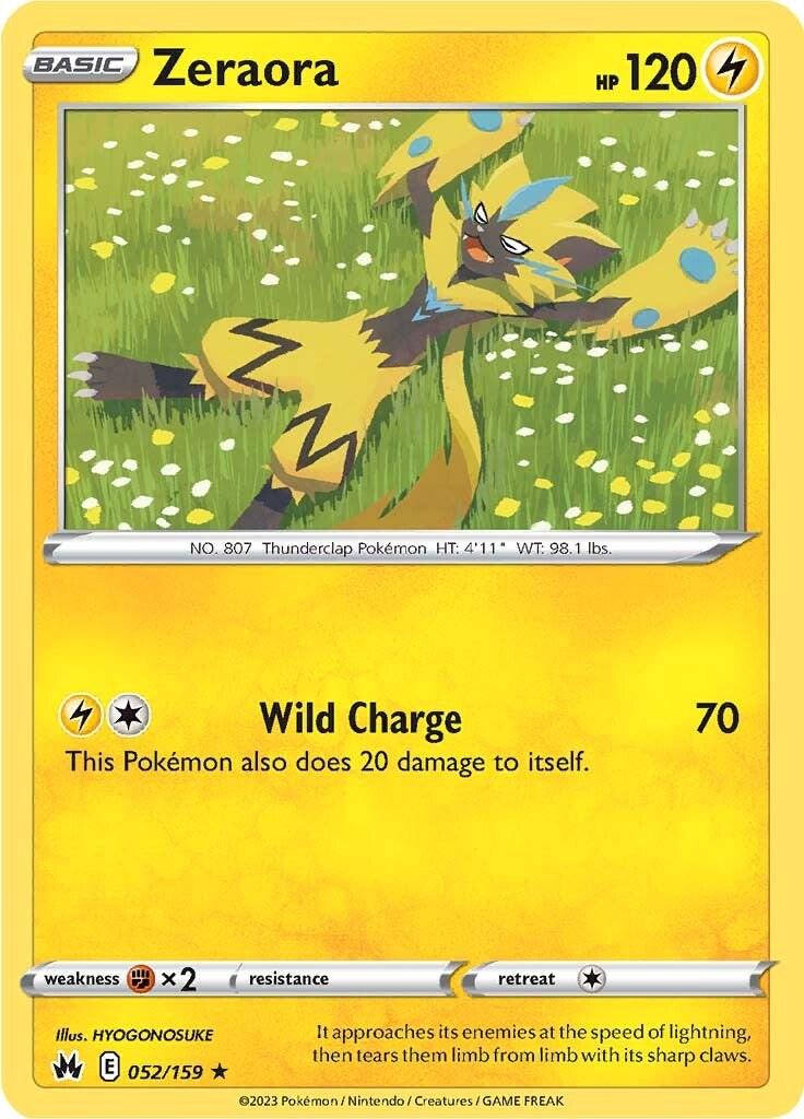 Zeraora #52 Pokemon Crown Zenith