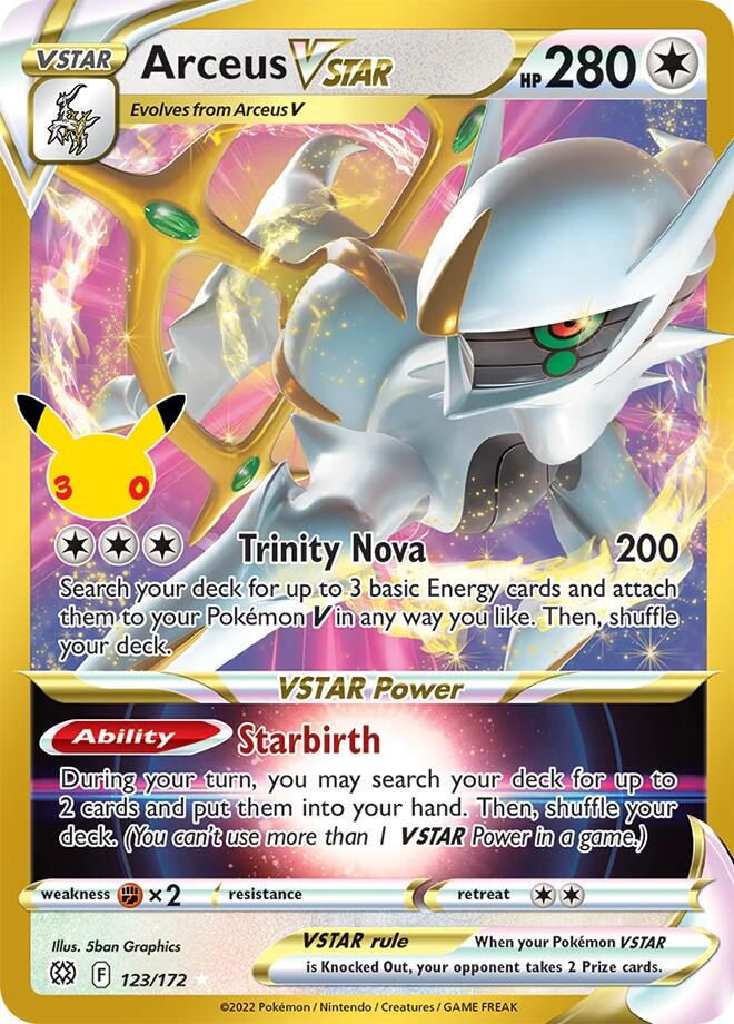 Arceus VSTAR #123 Pokemon 30th Celebration