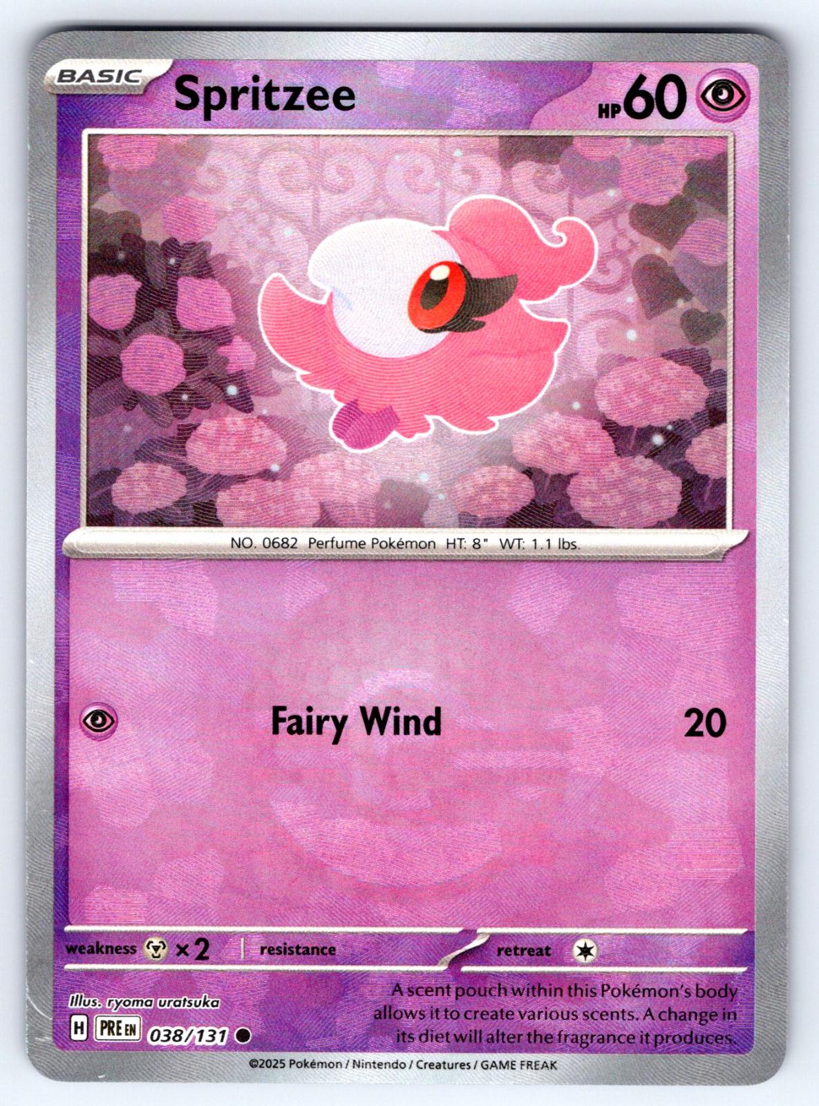 Spritzee [Poke Ball] #38 Pokemon Prismatic Evolutions